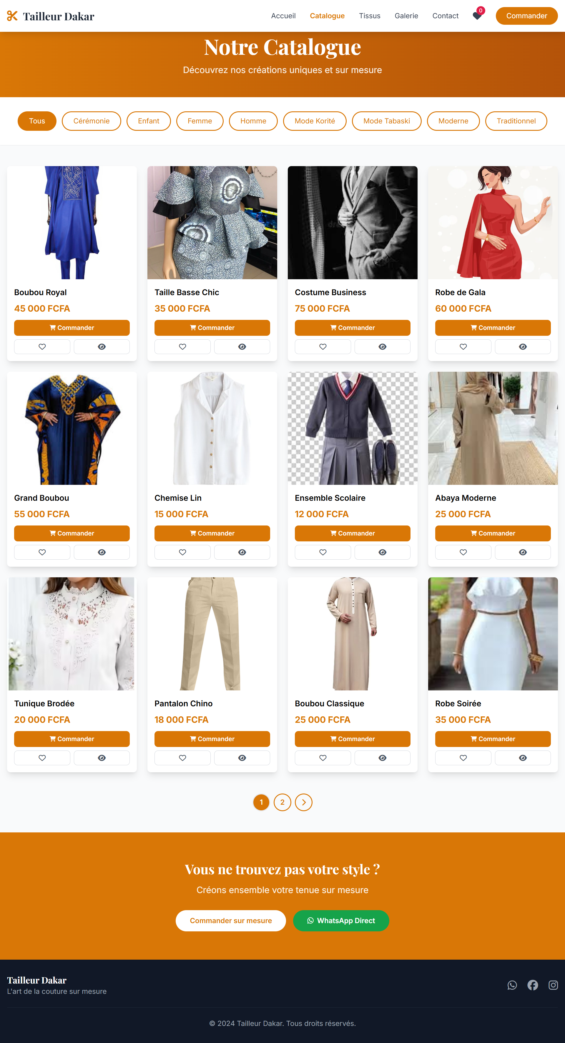 Site pour Tailleur - Image 3